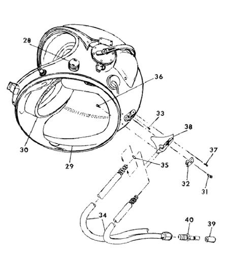 NASA penerbangan helm vektor gambar